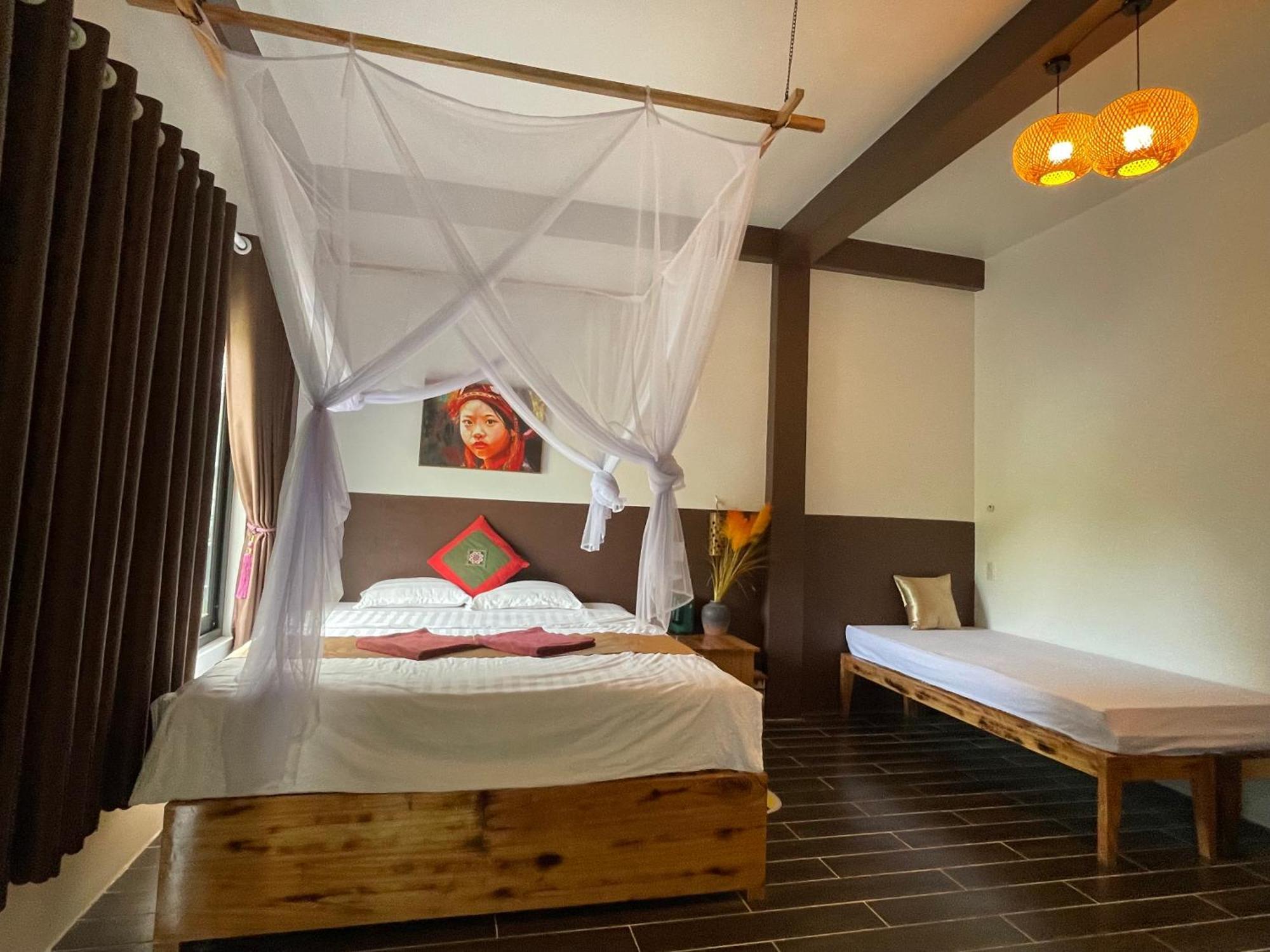 Vu Linh Palm House Homestay - Bungalow Yen Bai Luaran gambar