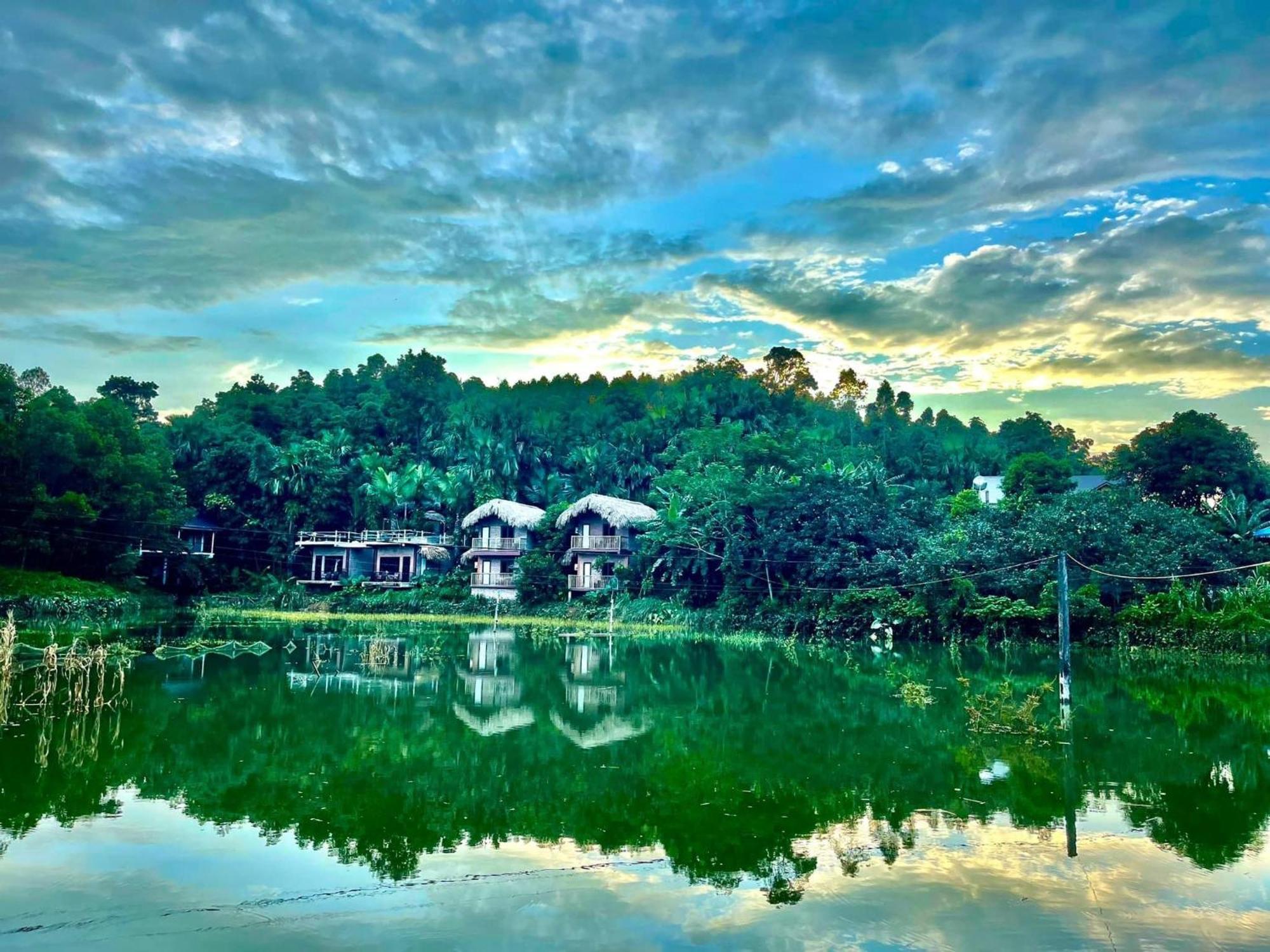 Vu Linh Palm House Homestay - Bungalow Yen Bai Luaran gambar