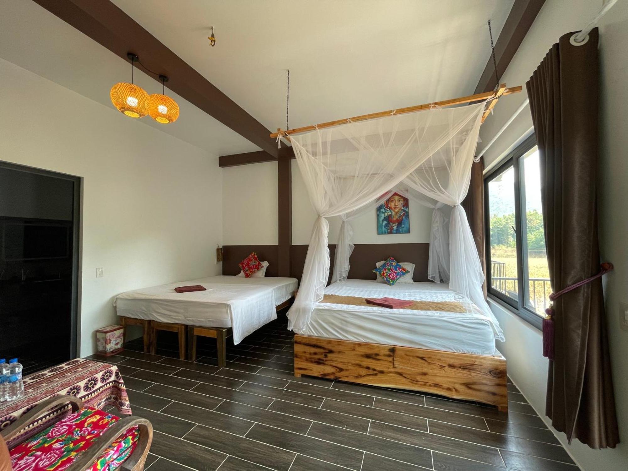Vu Linh Palm House Homestay - Bungalow Yen Bai Luaran gambar