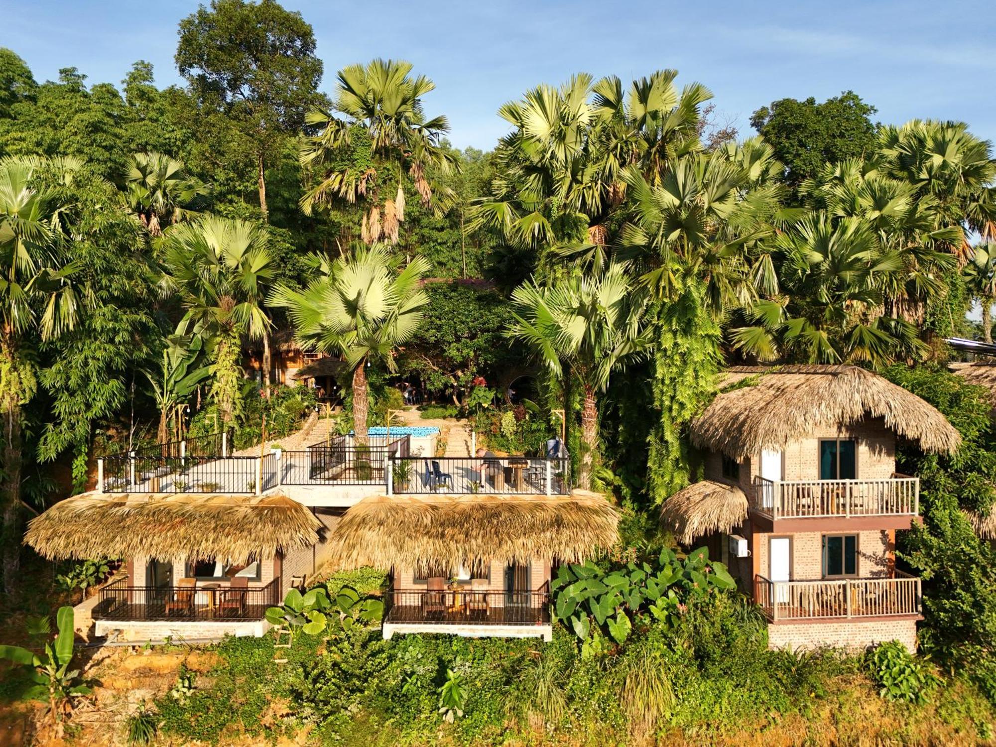 Vu Linh Palm House Homestay - Bungalow Yen Bai Luaran gambar