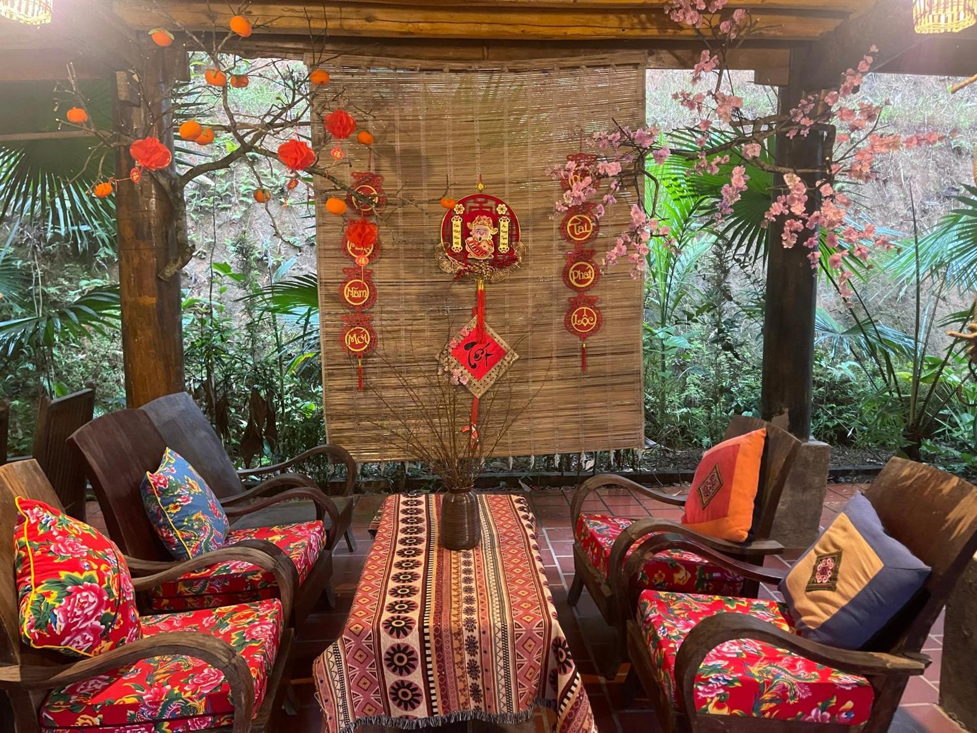 Vu Linh Palm House Homestay - Bungalow Yen Bai Luaran gambar
